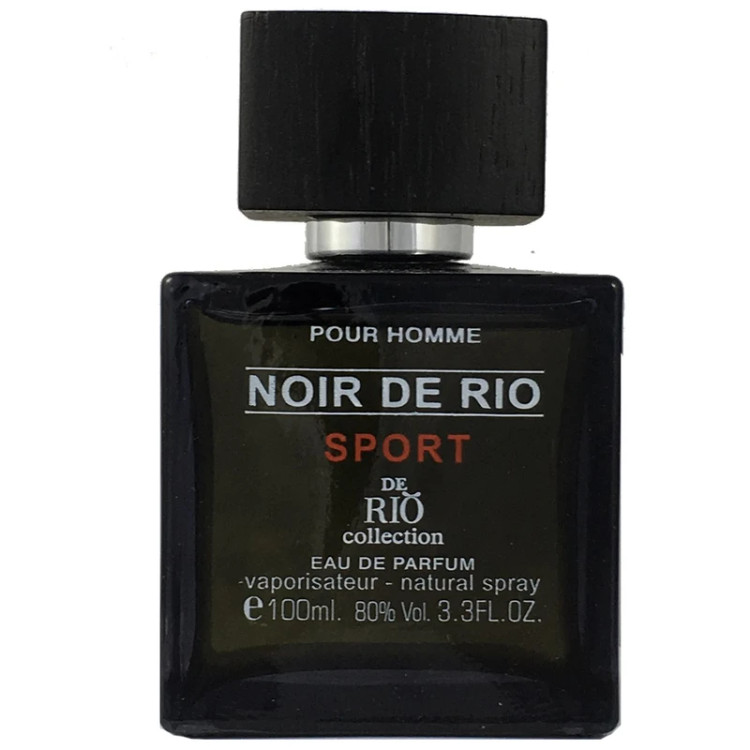 عطر مردانه ریو نویر د ریو (لالیک مشکی) RIO collection Noir De Rioادو پرفیوم مردانه ریو کالکشن مدل Rio Noir De Rio حجم 100ml