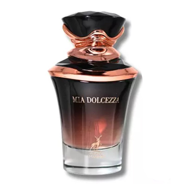 ادکلن و عطر ادوپرفیوم زنانه میا دولسزا اورجینال شرکت الحمبرا Alhambra Mia Dolcezza حجم ۱۰۰ میلی لیترادکلن الحمبرا میا دولسزا Alhambra Mia Dolcezza