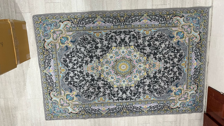 قالیچه فرشینه زیرانداز نمدی طرح فرش ۱۲۰ در ۱۸۰ فرشینه پشت نمدی رویه فلامنت