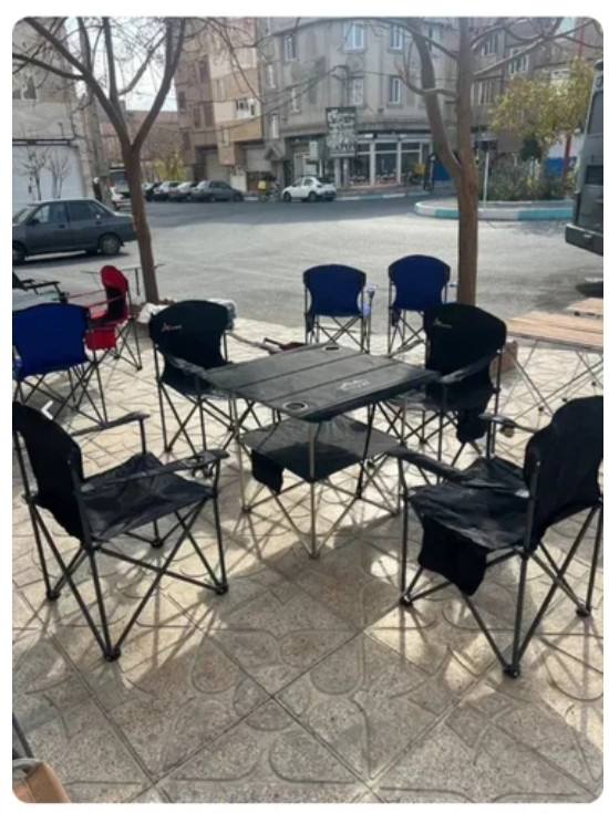 صندلی کمپینگ پلاس با میز ۲ طبقه مشخصات